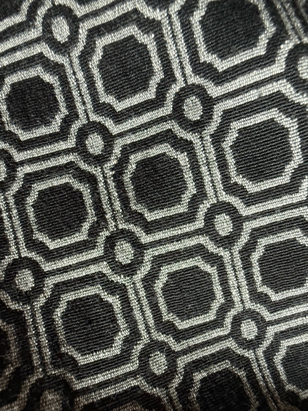 Coldwater Creek Geometric Boho Pants - Black & Cream 12P - Picture 7 of 11